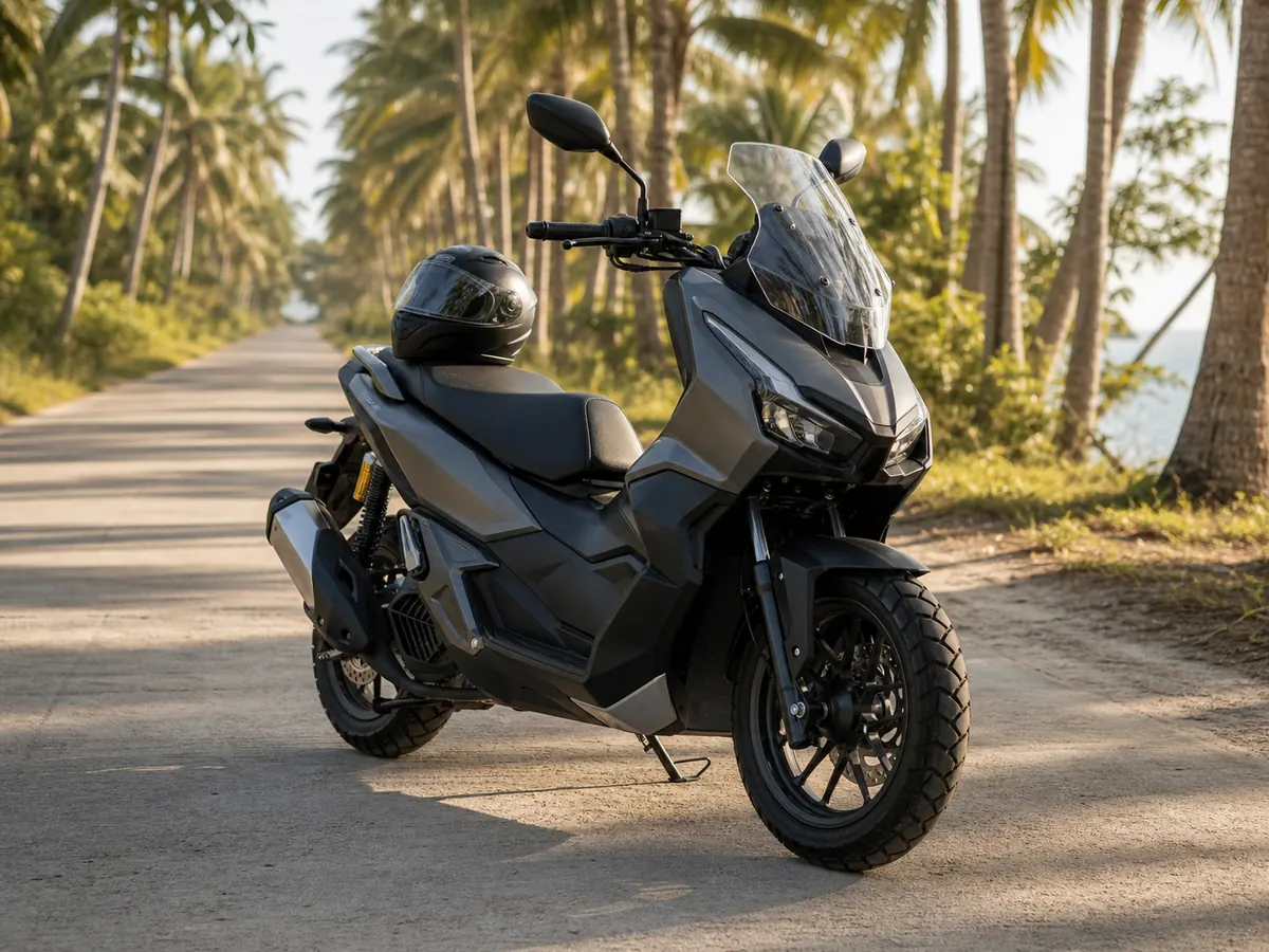Adventure-style automatic scooter for rent in Siargao